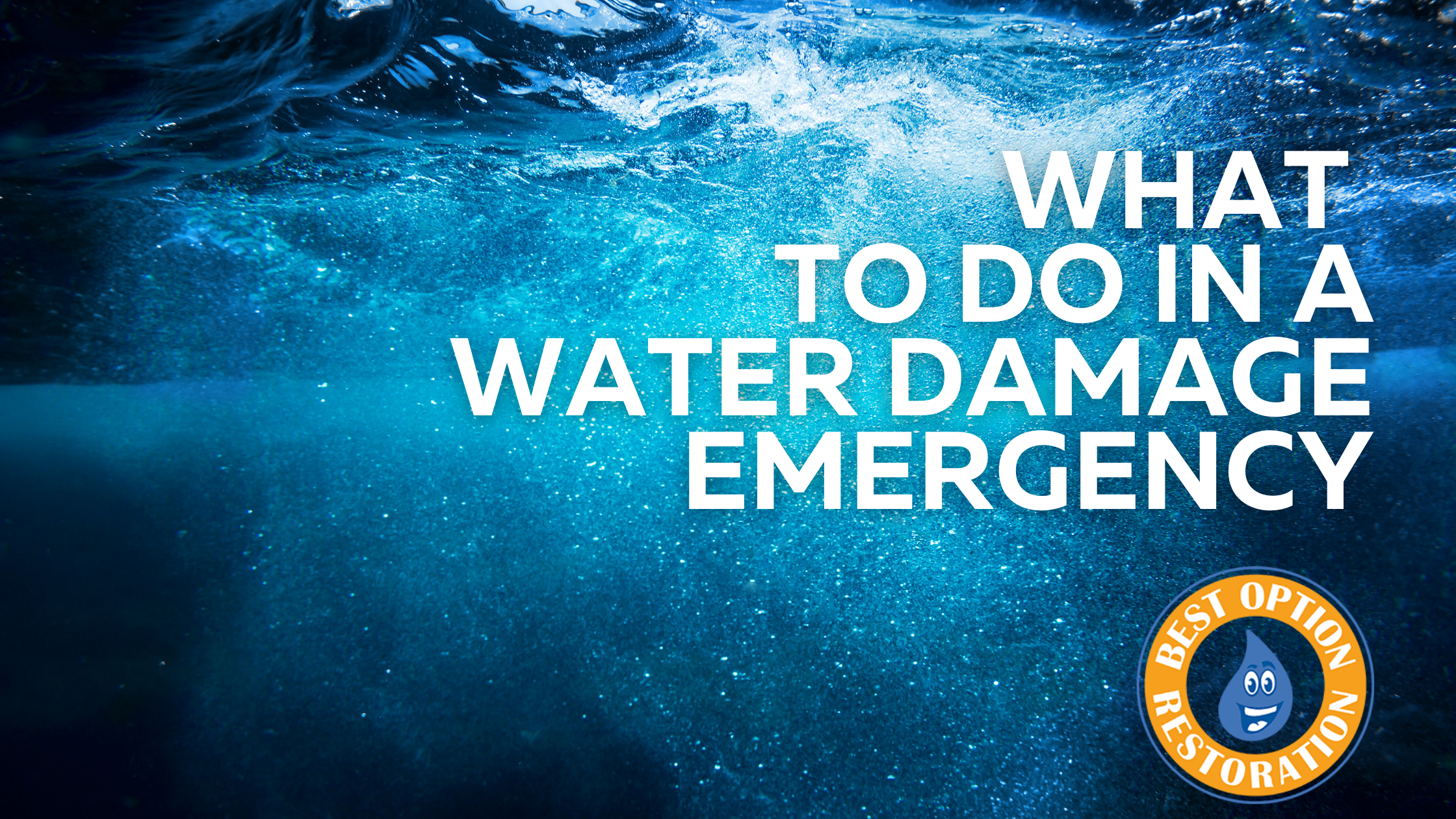 What to do in a water damage emergency